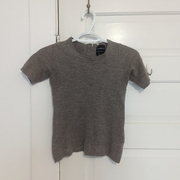 Cynthia Rowley 100% merino wool t-shirt sweater - Picture 1 of 4